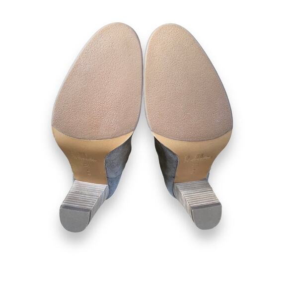 Belle Sigerson Morrison Knee High Cuffed Boots Sz 8 Brown Suede Block Heel - Picture 10 of 11